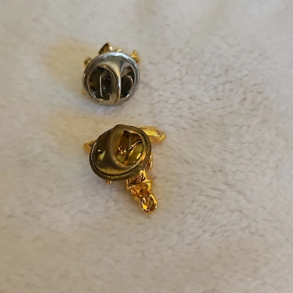 Vintage Goldtone Angel Cherub Lapel Hat Pin